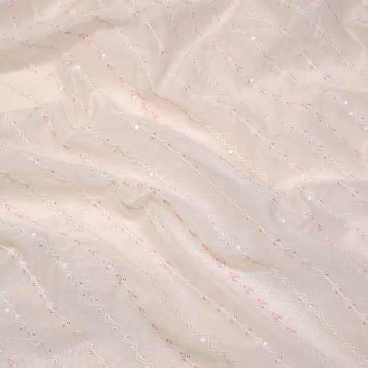 CHANDERI FABRIC ELEGANT SUBTLE WEAVE