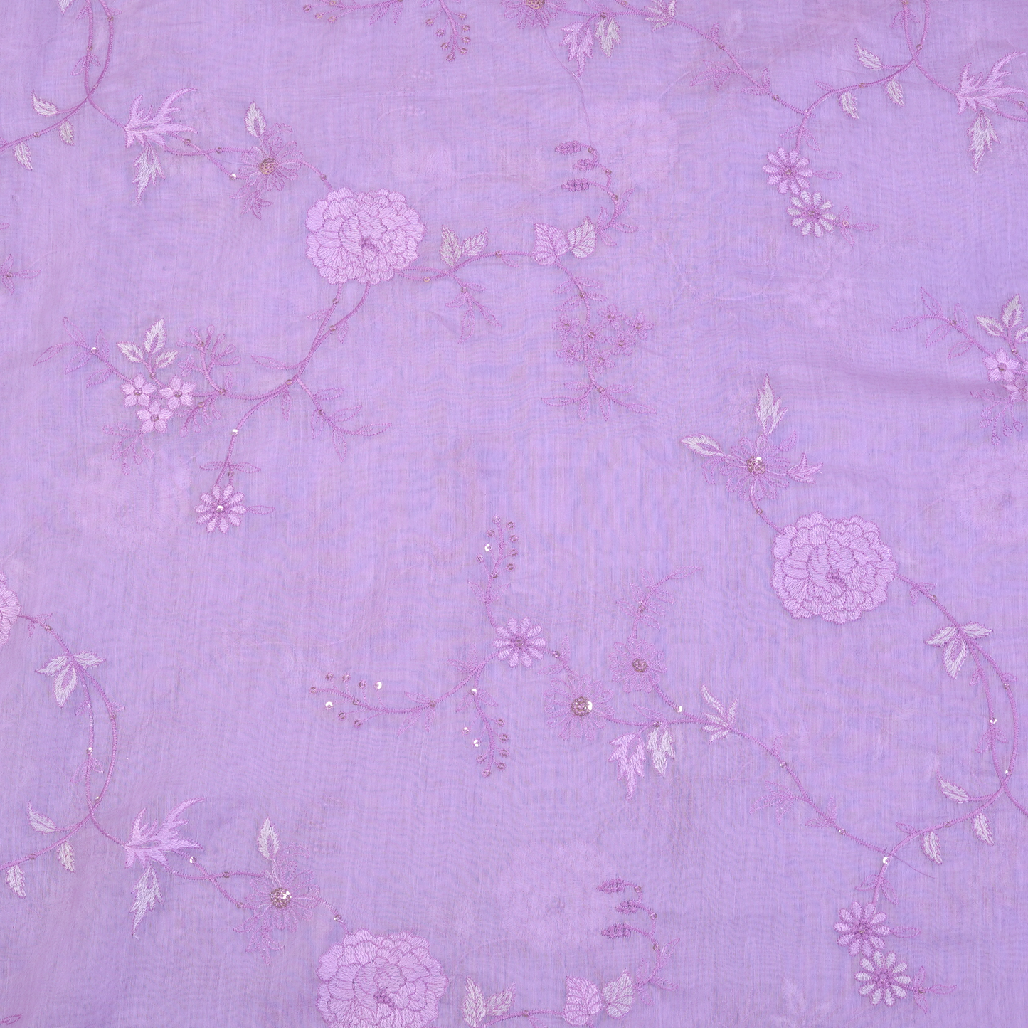 CHANDERI EMBROIDERED FABRIC