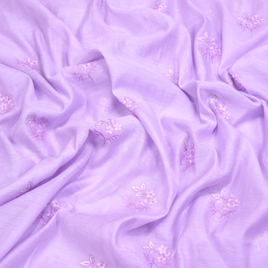 CHANDERI EMBROIDERED FABRIC