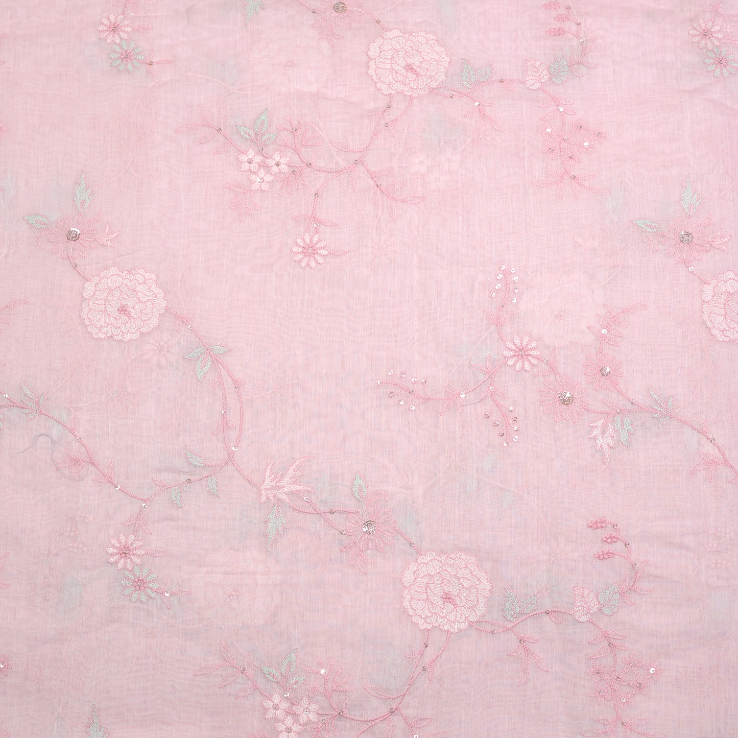 CHANDERI EMBROIDERED FABRIC