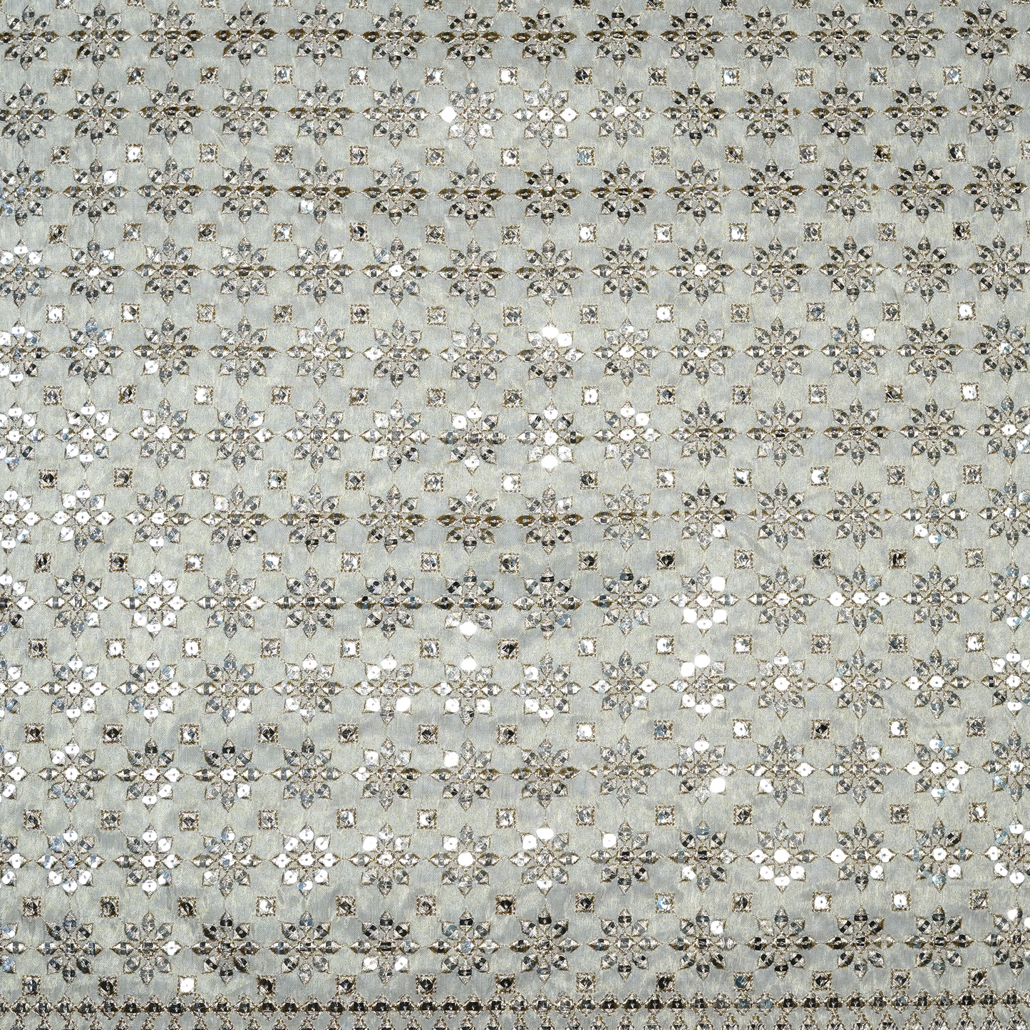 Elegant Gold Tissue Embellished Fabric