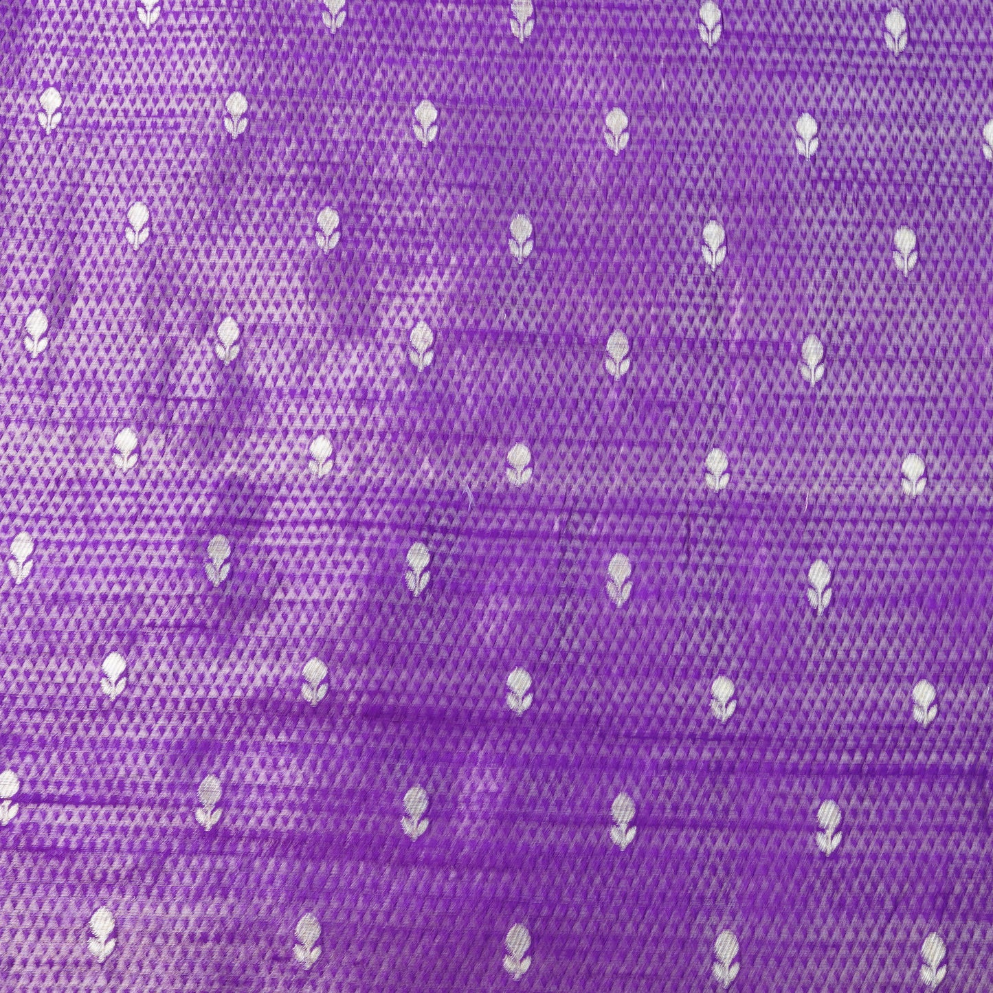 Deep Violet Geometric Woven Fabric.