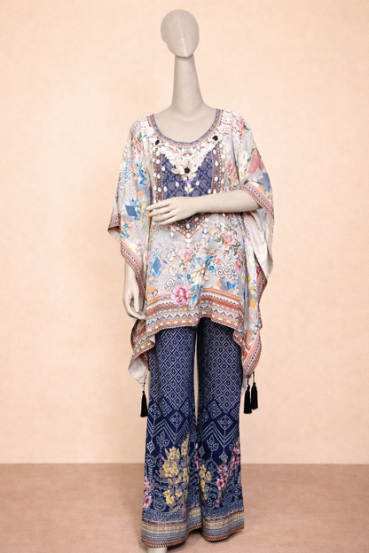 Bohemian Floral Printed Cord Set
