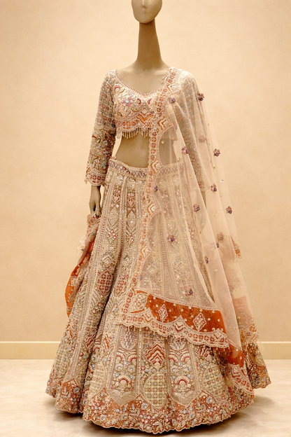 Regal Embroidered Bridal Lehenga