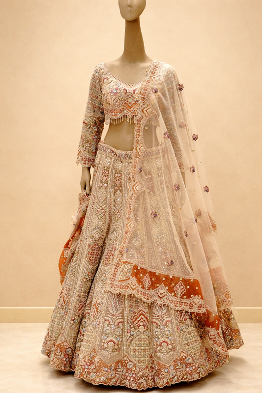 Regal Embroidered Bridal Lehenga