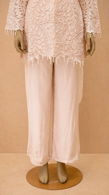 Blush Pink Embroidered Kurta Set