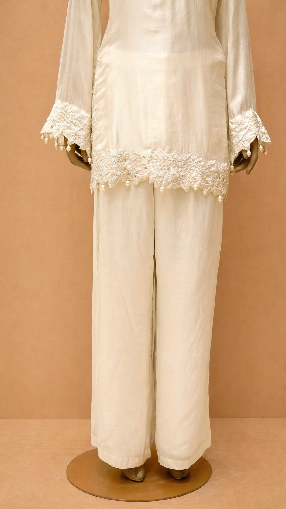 Classic Ivory Embellished Kurta Set