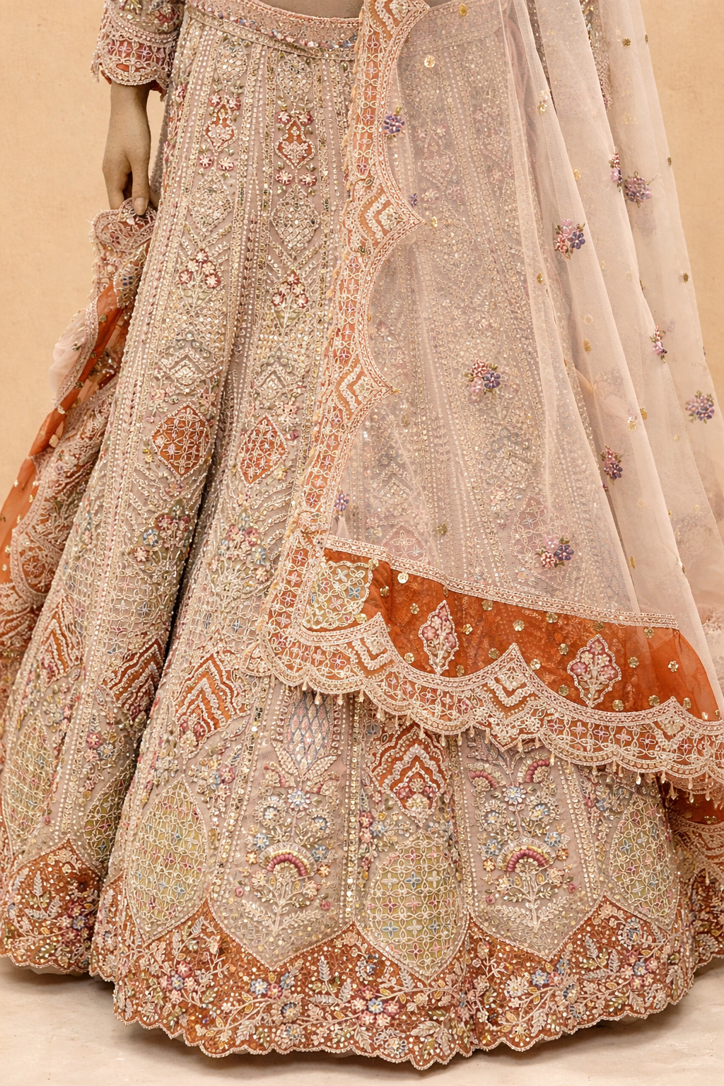 Regal Embroidered Bridal Lehenga