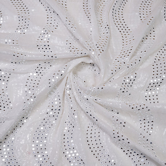 Sequin Embroidered georgette