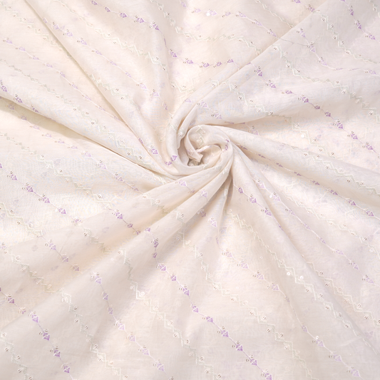 CHANDERI FABRIC ELEGANT SUBTLE WEAVE