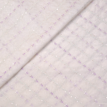 CHANDERI FABRIC ELEGANT SUBTLE WEAVE
