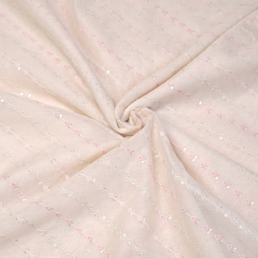 CHANDERI FABRIC ELEGANT SUBTLE WEAVE