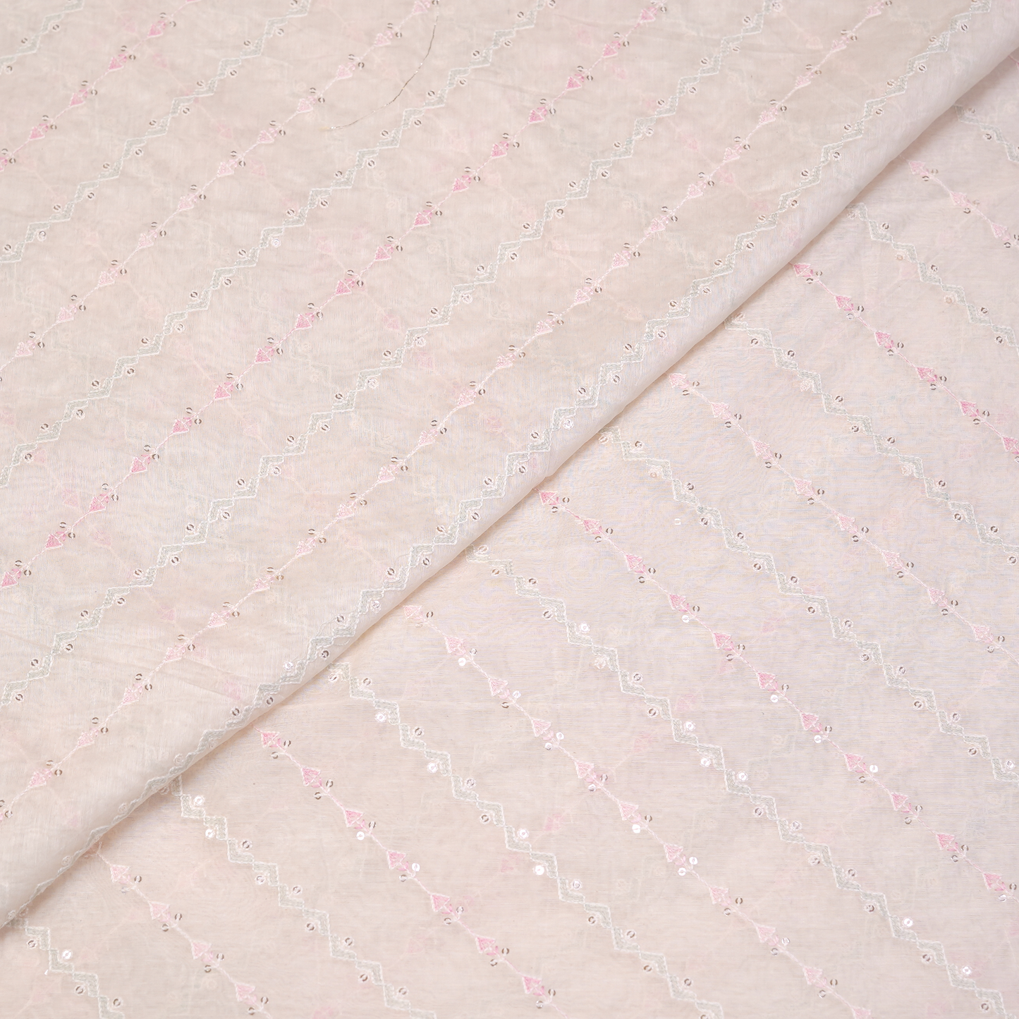 CHANDERI FABRIC ELEGANT SUBTLE WEAVE