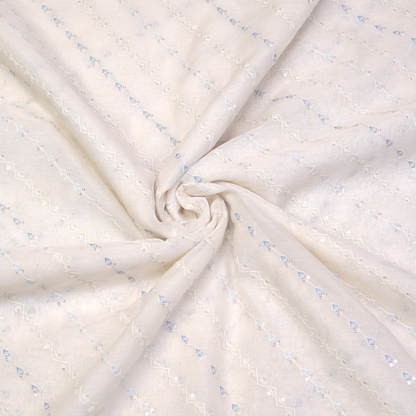 CHANDERI FABRIC ELEGANT SUBTLE WEAVE
