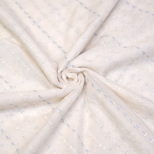 CHANDERI FABRIC ELEGANT SUBTLE WEAVE
