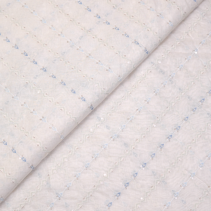 CHANDERI FABRIC ELEGANT SUBTLE WEAVE