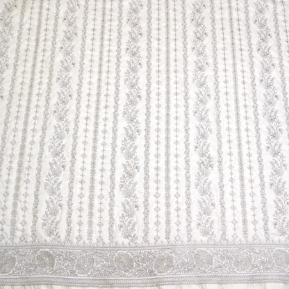 SLUB SILK WITH ZARI WORK