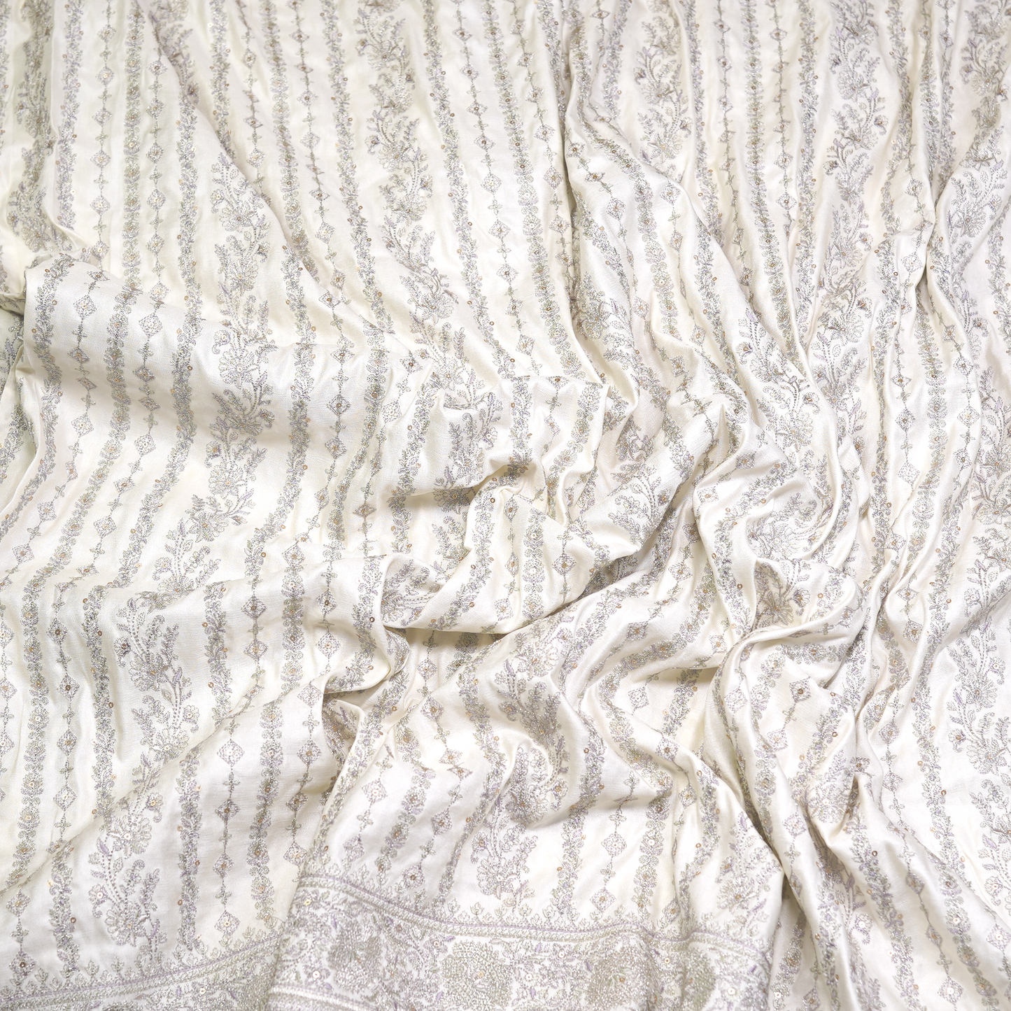 SLUB SILK WITH ZARI WORK