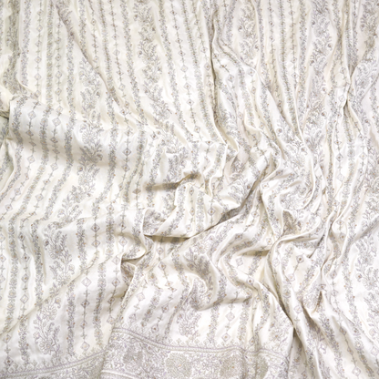 SLUB SILK WITH ZARI WORK