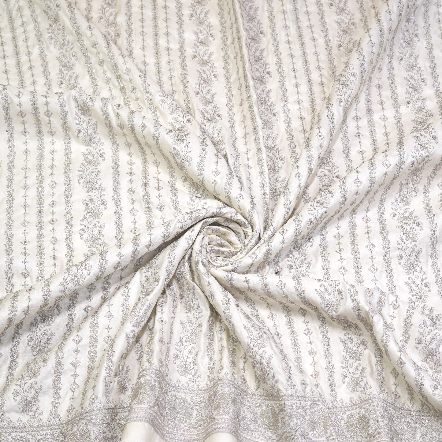 SLUB SILK WITH ZARI WORK