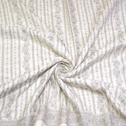 SLUB SILK WITH ZARI WORK