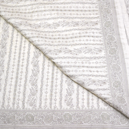 SLUB SILK WITH ZARI WORK