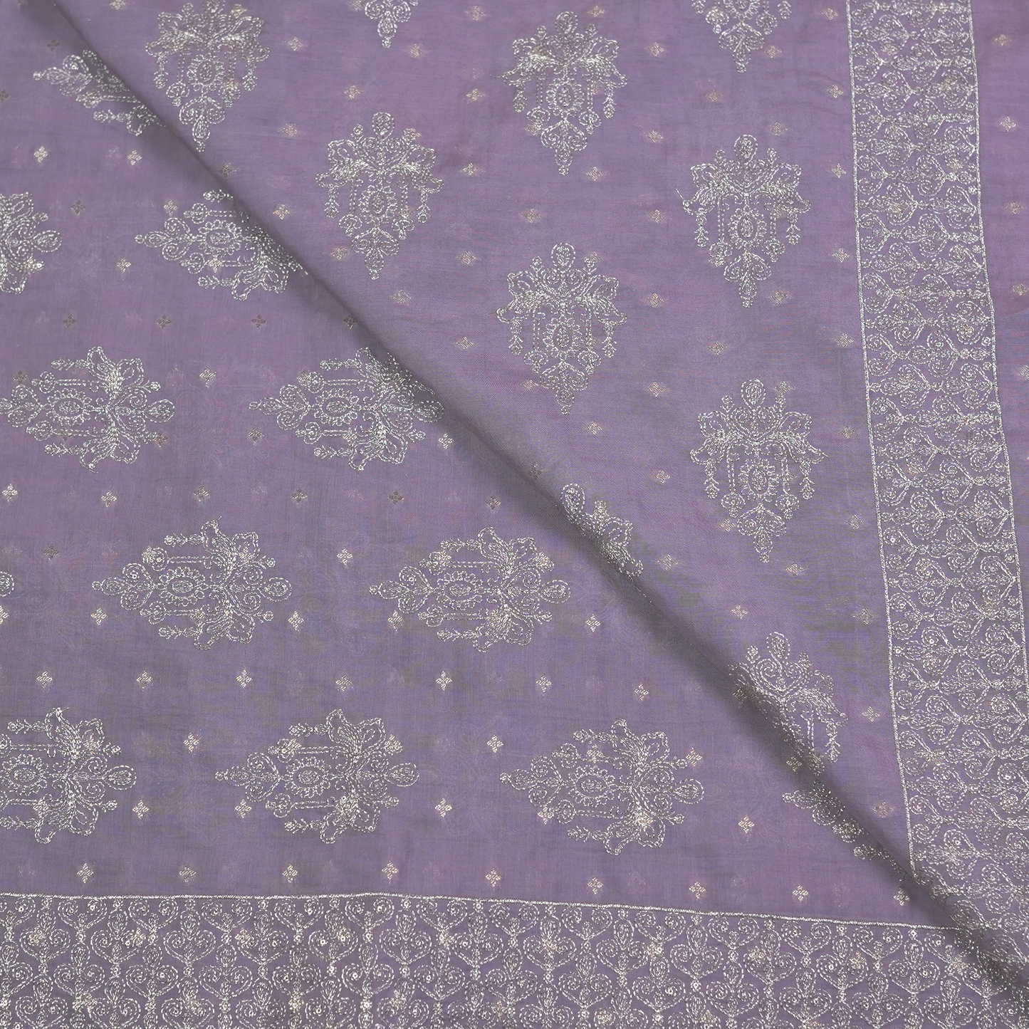 CHANDERI WITH ZARI WORK