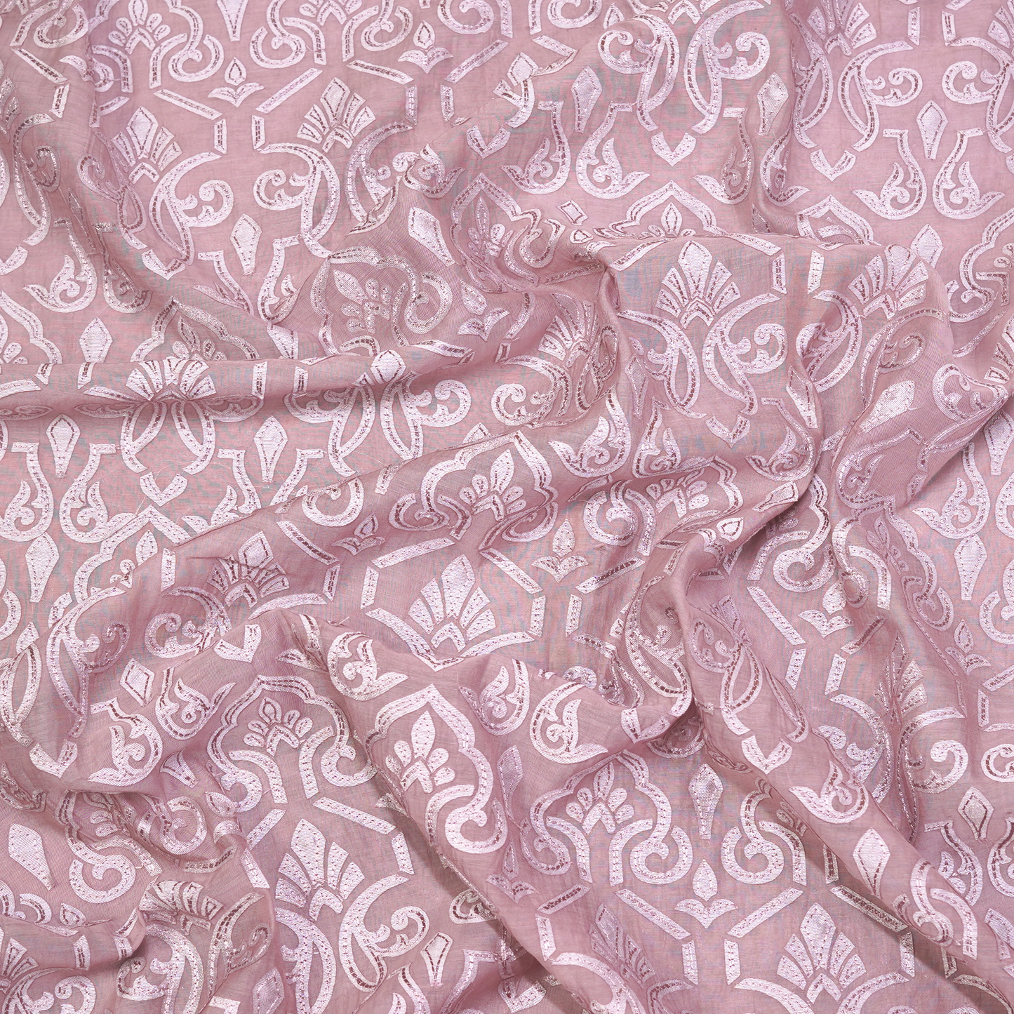 CHANDERI WITH PATCH WORK