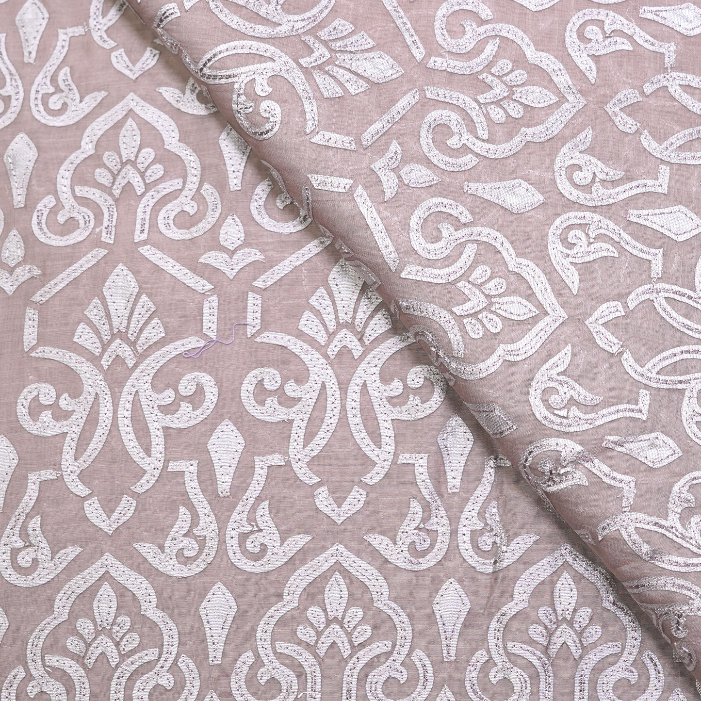 CHANDERI WITH PATCH WORK