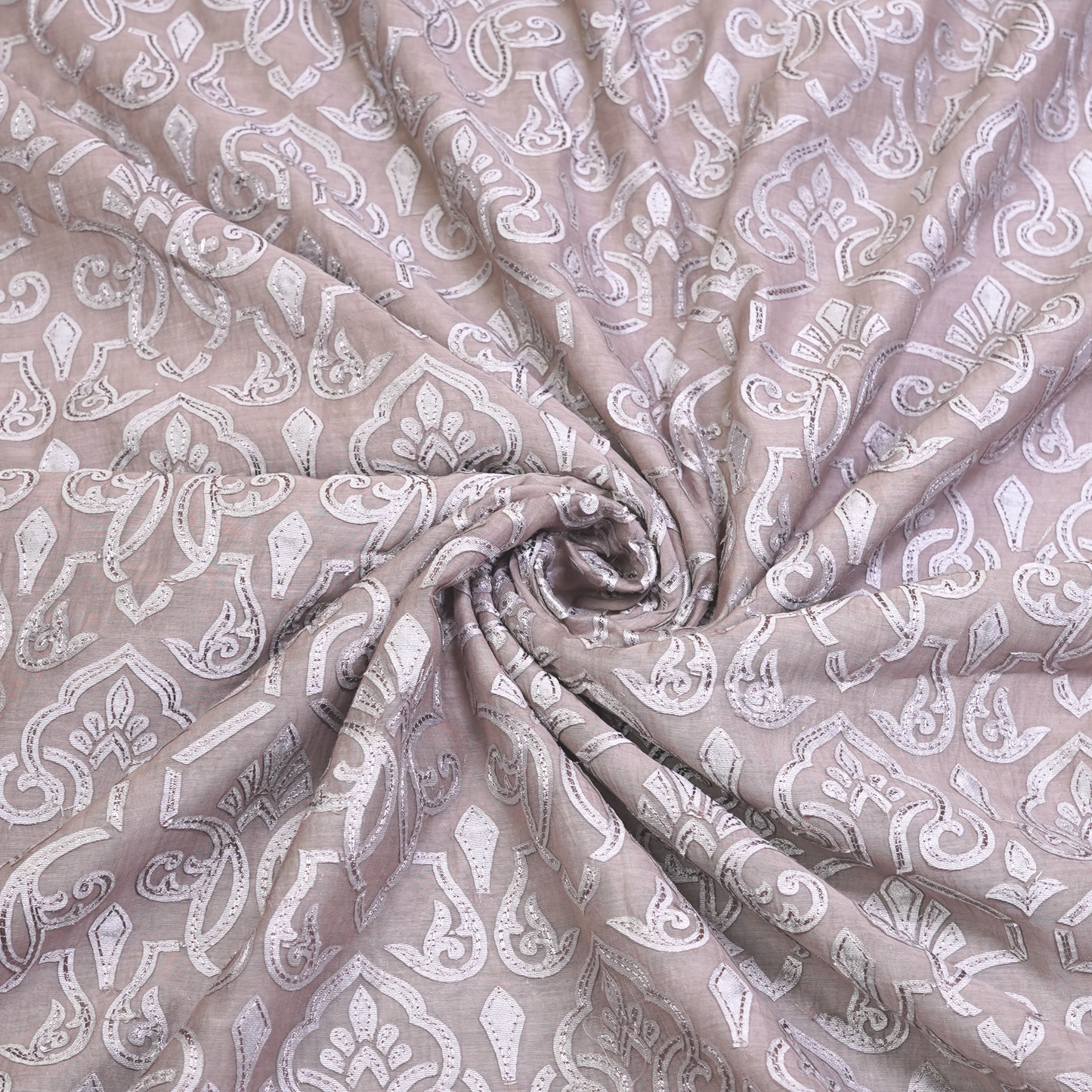 CHANDERI WITH PATCH WORK
