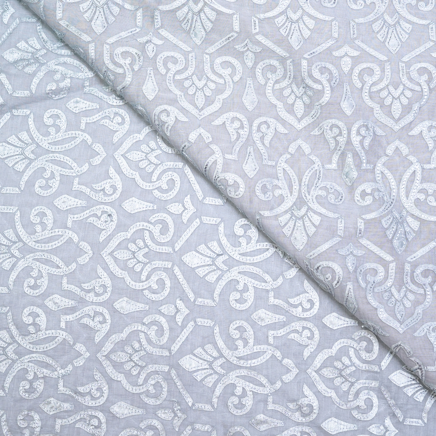 CHANDERI WITH PATCH WORK