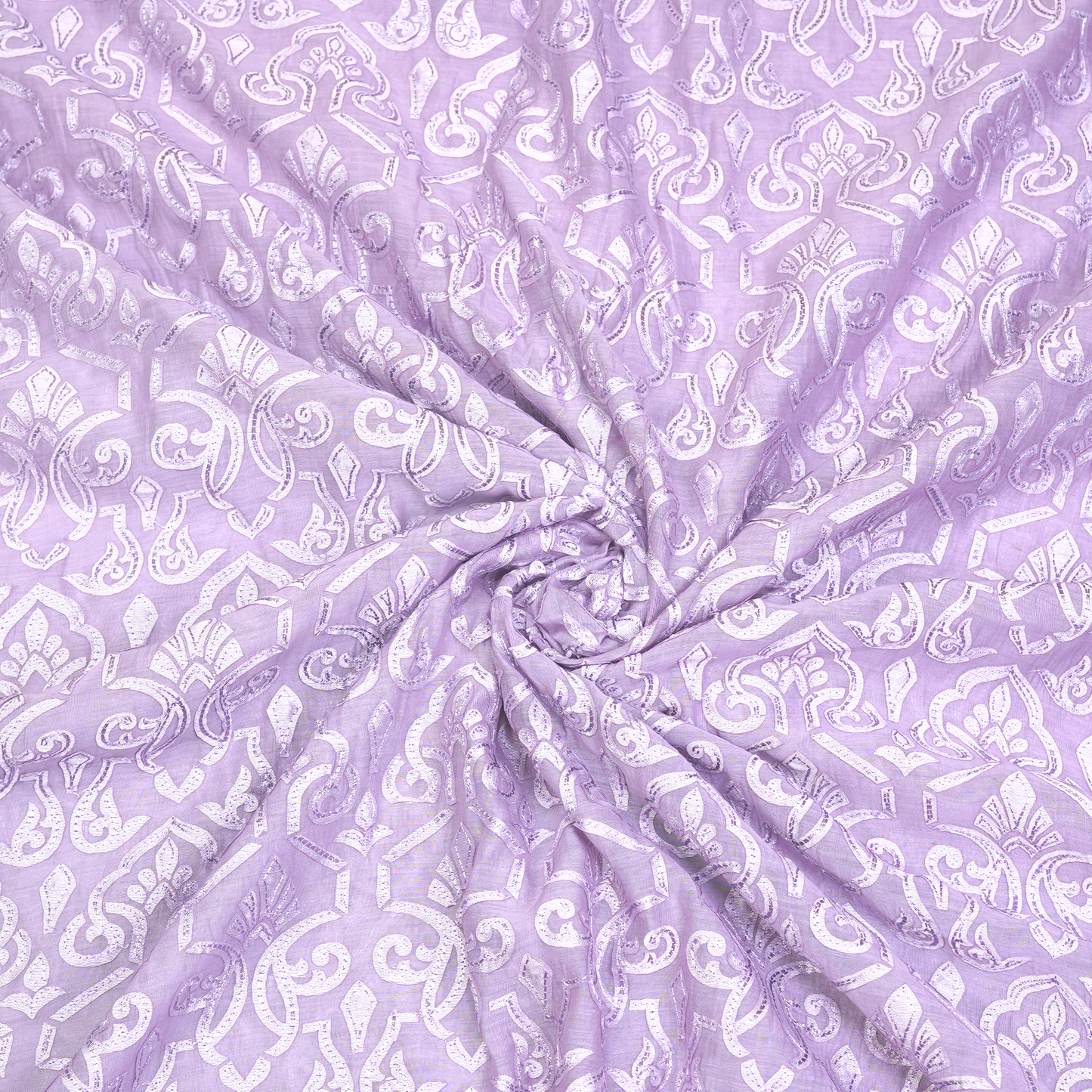 CHANDERI WITH PATCH WORK