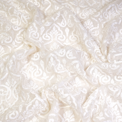 CHANDERI WITH PATCH WORK