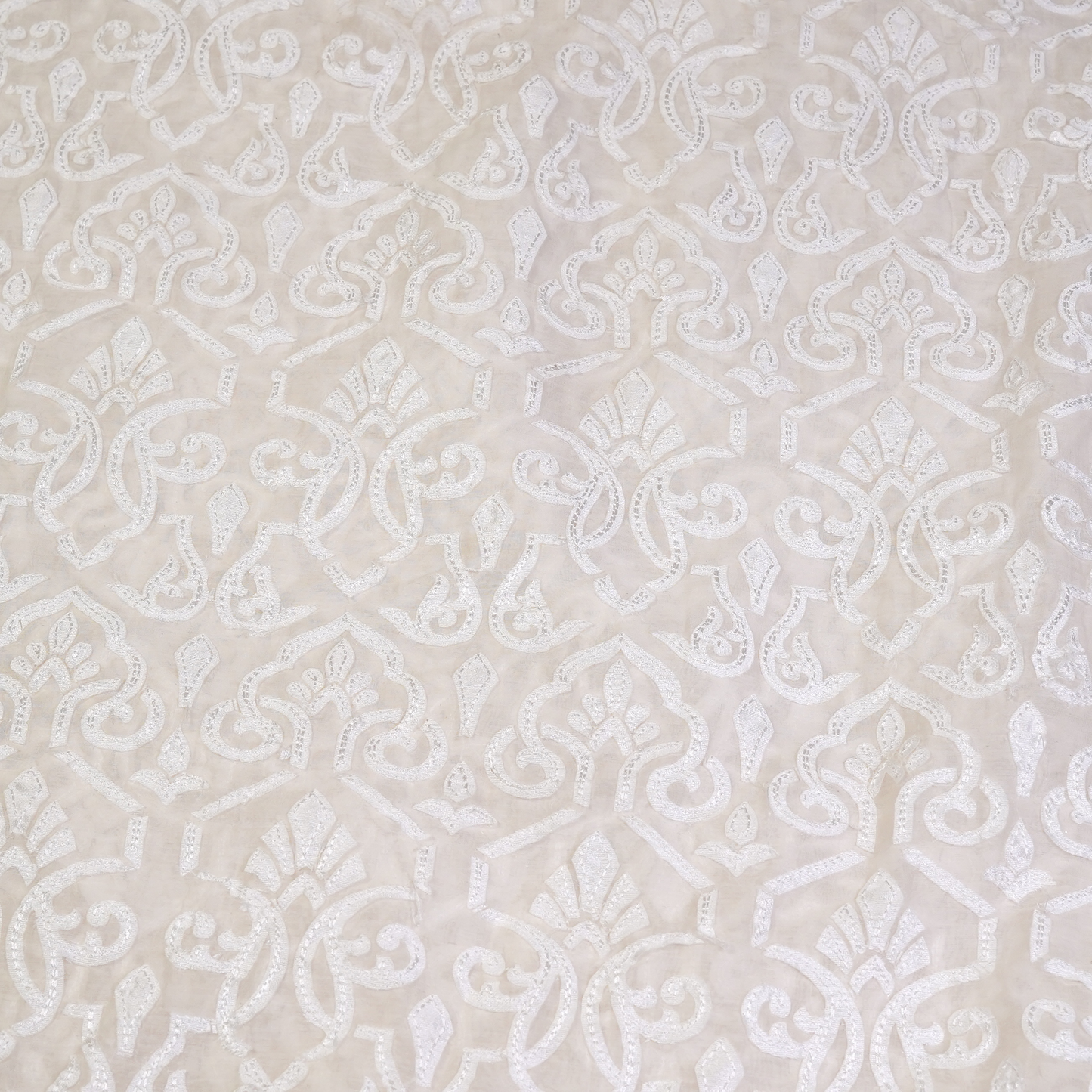 CHANDERI WITH PATCH WORK