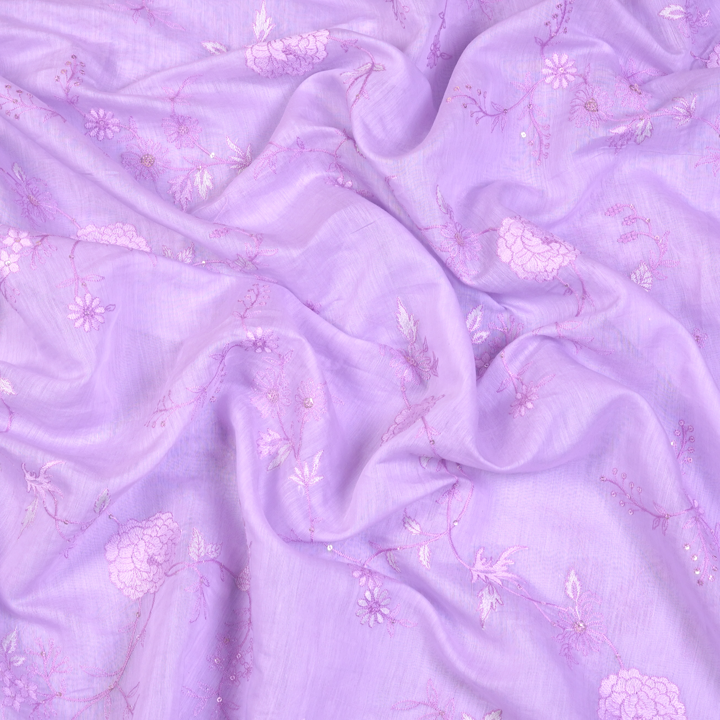 CHANDERI EMBROIDERED FABRIC