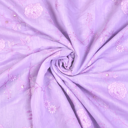 CHANDERI EMBROIDERED FABRIC
