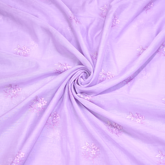 CHANDERI EMBROIDERED FABRIC