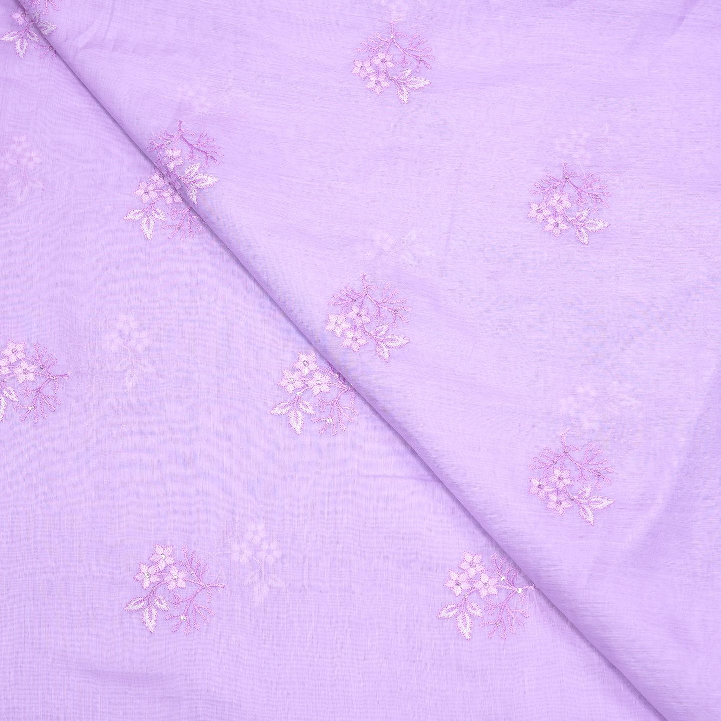 CHANDERI EMBROIDERED FABRIC