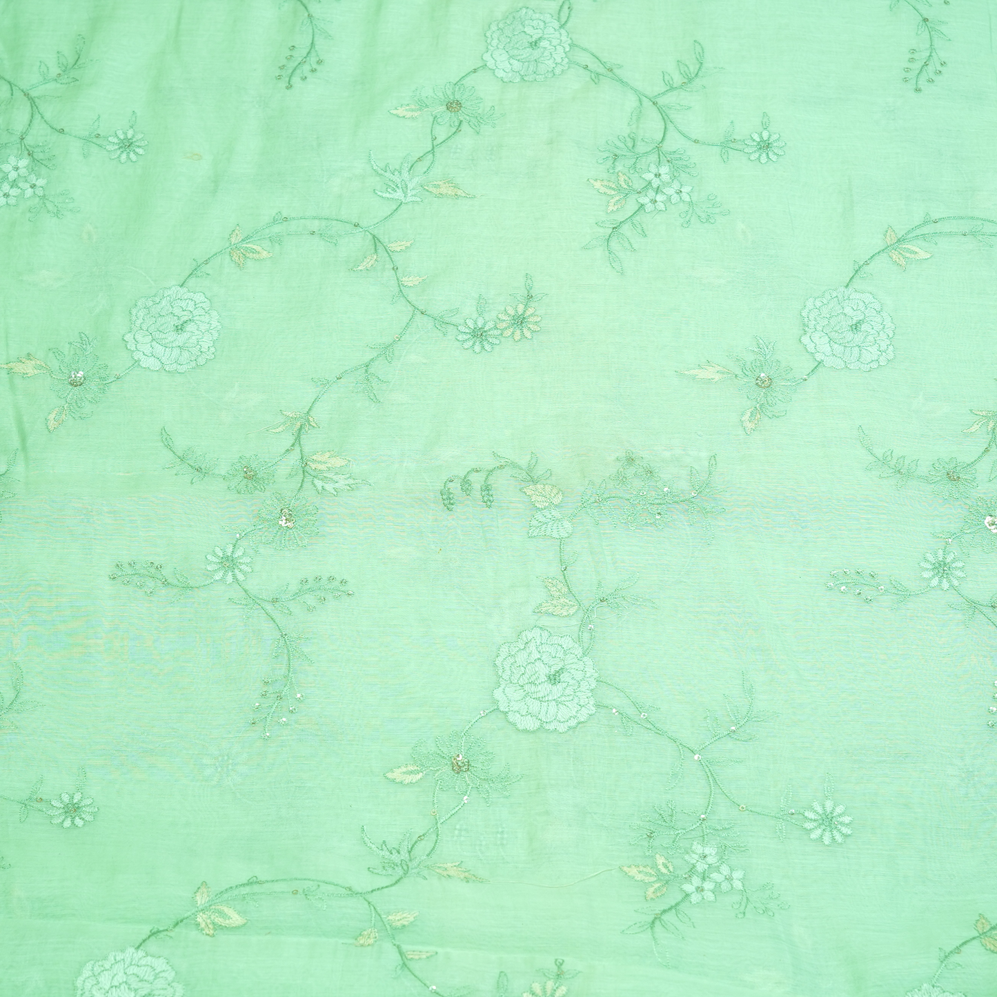 CHANDERI EMBROIDERED FABRIC