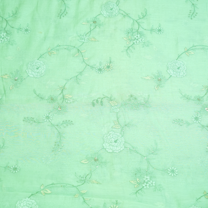 CHANDERI EMBROIDERED FABRIC