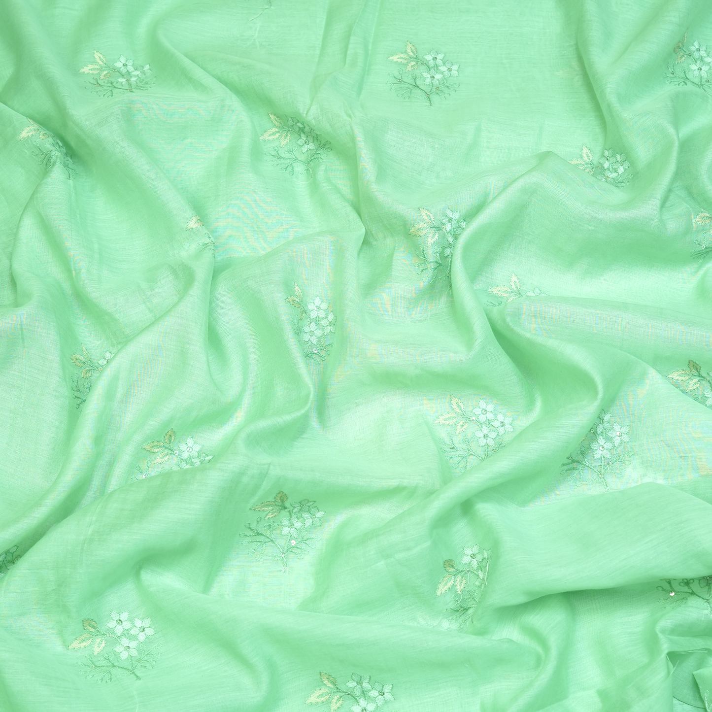 CHANDERI EMBROIDERED FABRIC