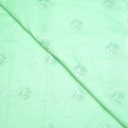 CHANDERI EMBROIDERED FABRIC