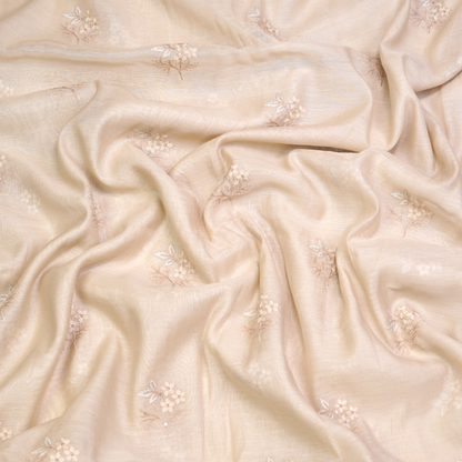 CHANDERI EMBROIDERED FABRIC