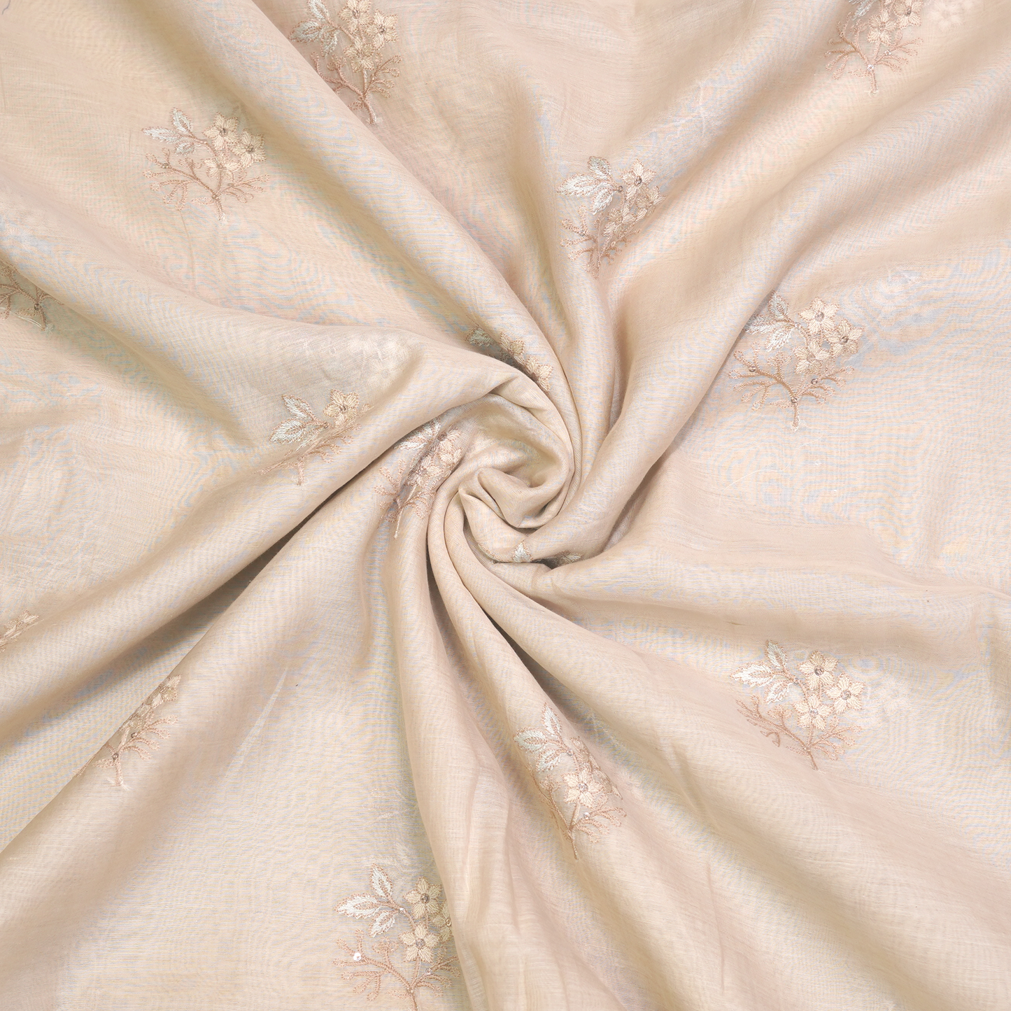 CHANDERI EMBROIDERED FABRIC