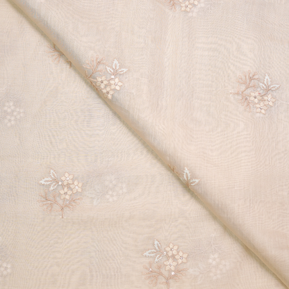 CHANDERI EMBROIDERED FABRIC