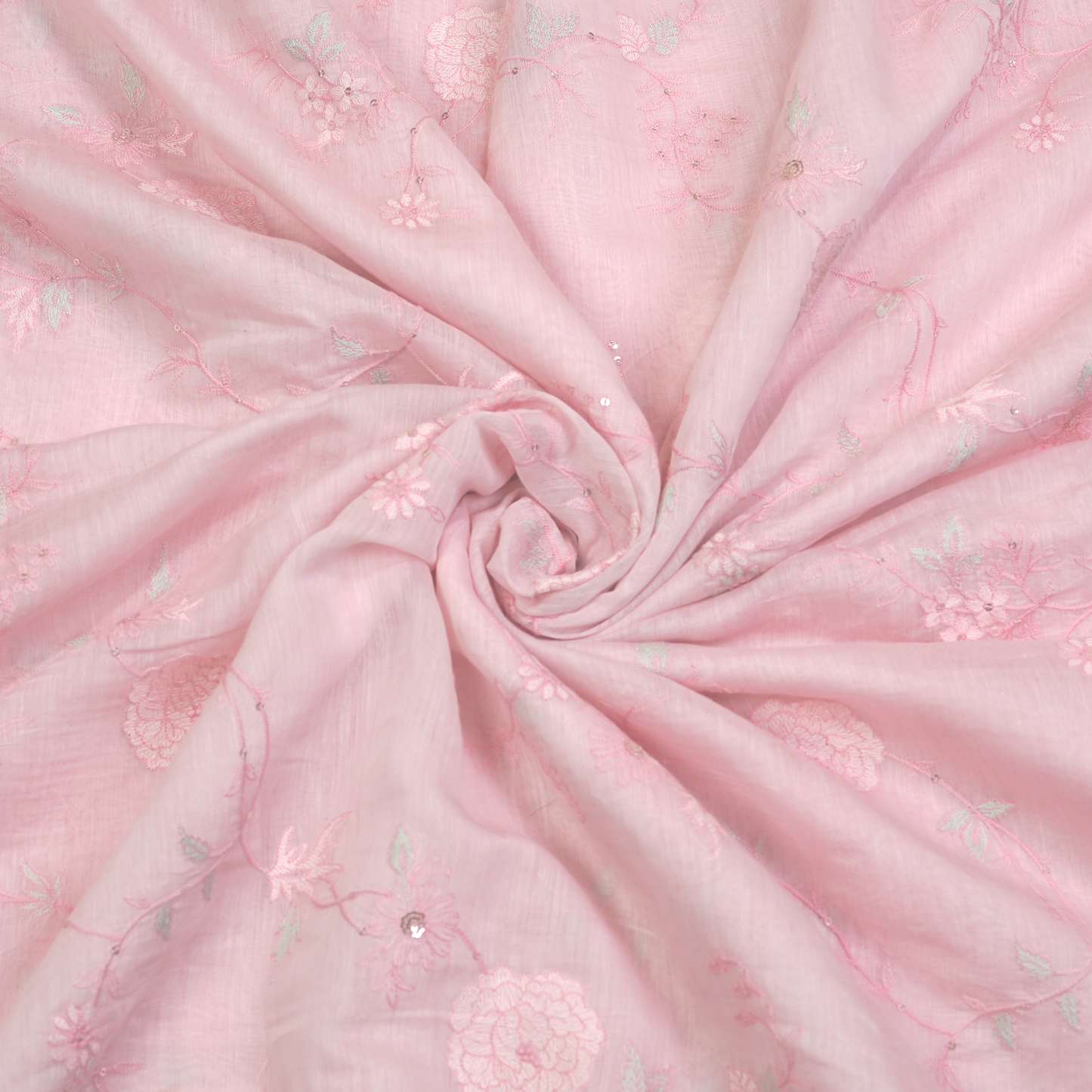 CHANDERI EMBROIDERED FABRIC