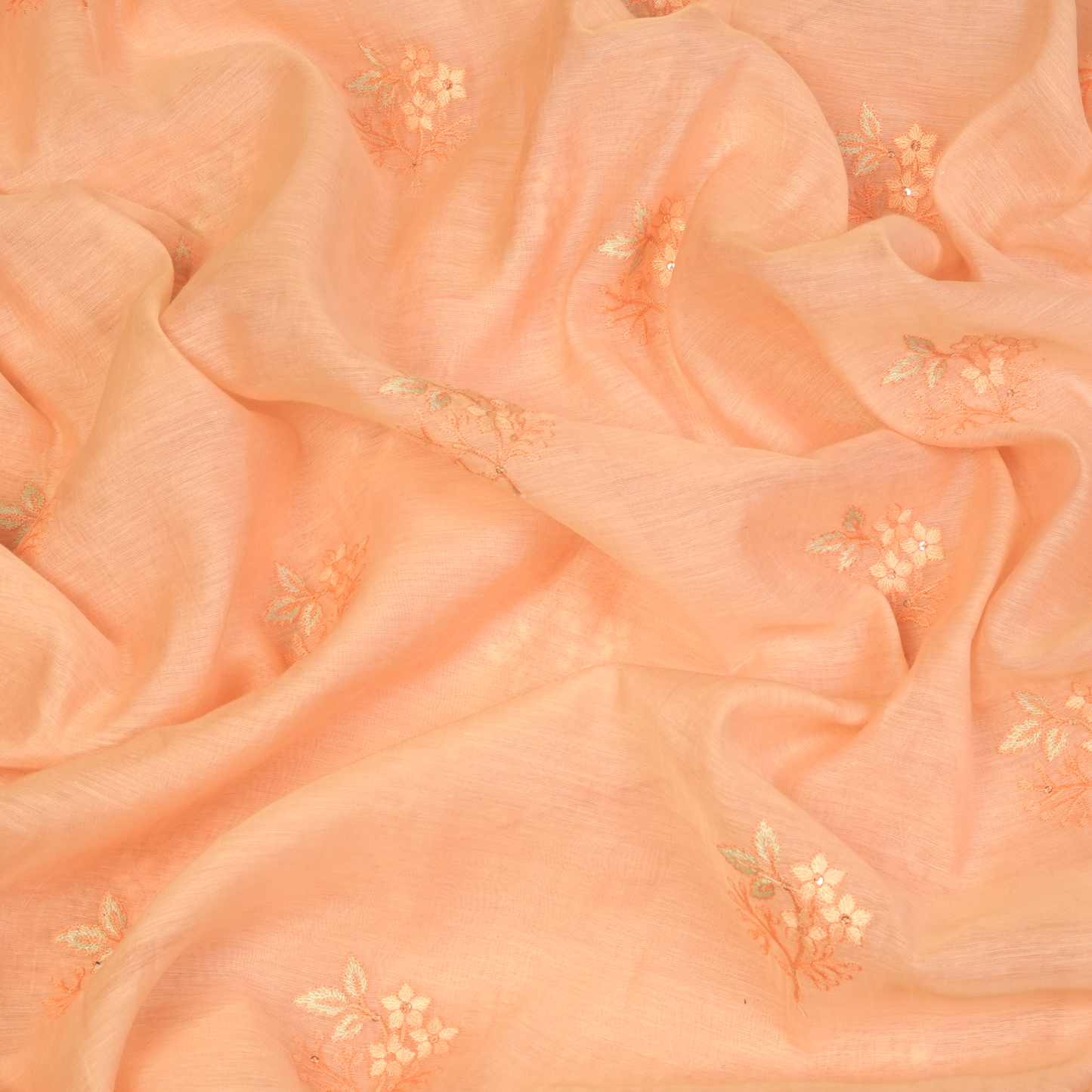 CHANDERI EMBROIDERED FABRIC