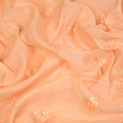 CHANDERI EMBROIDERED FABRIC
