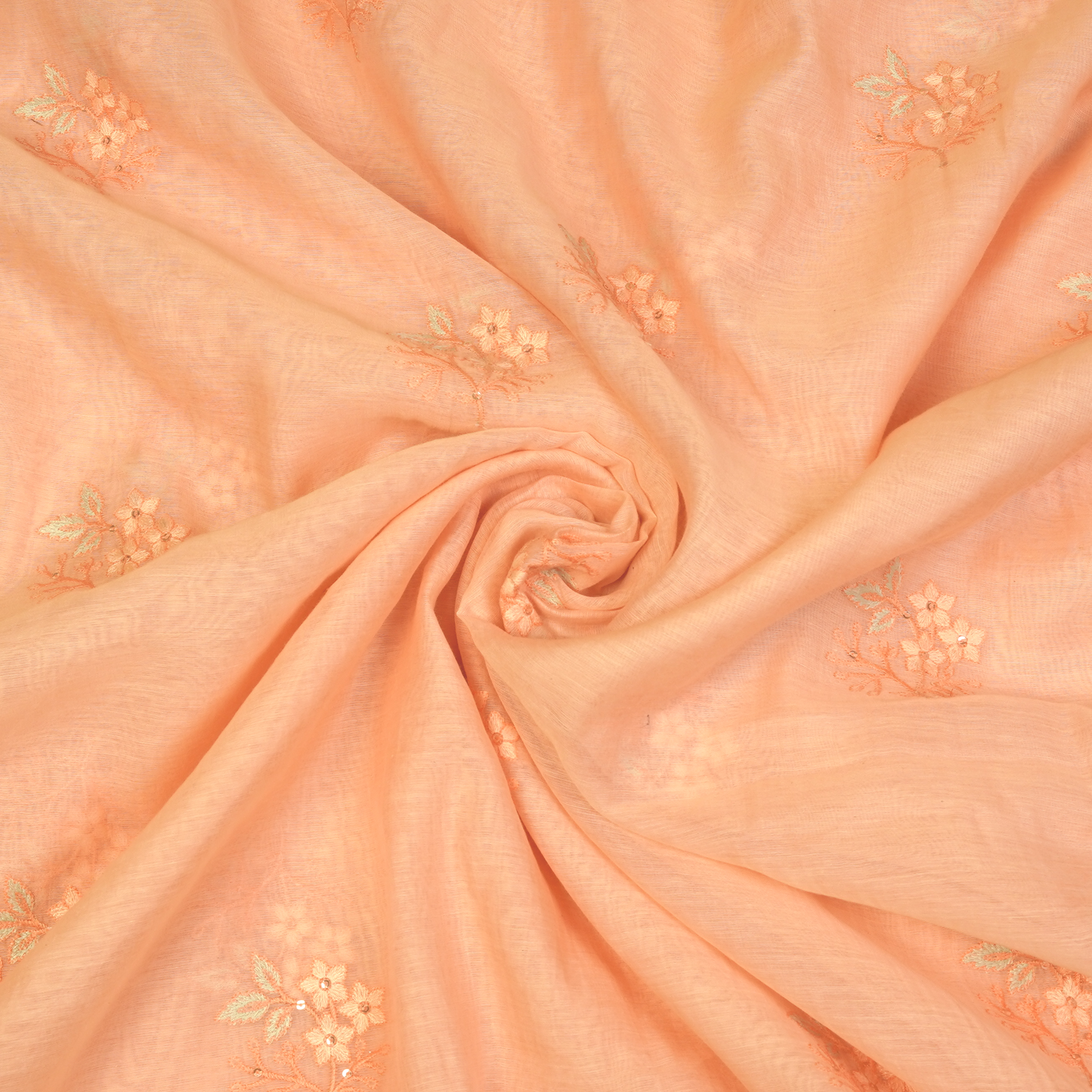 CHANDERI EMBROIDERED FABRIC