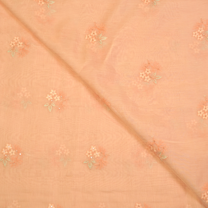 CHANDERI EMBROIDERED FABRIC